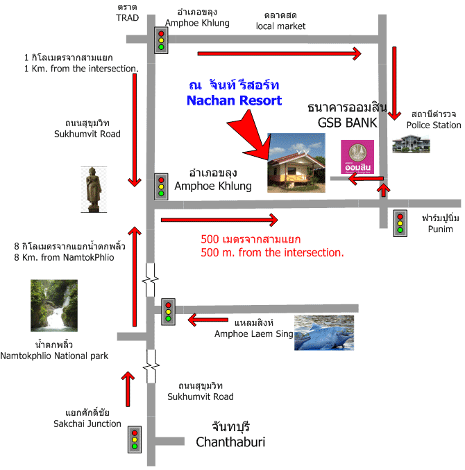 แผนที่ ณ จันท์รีสอร์ท